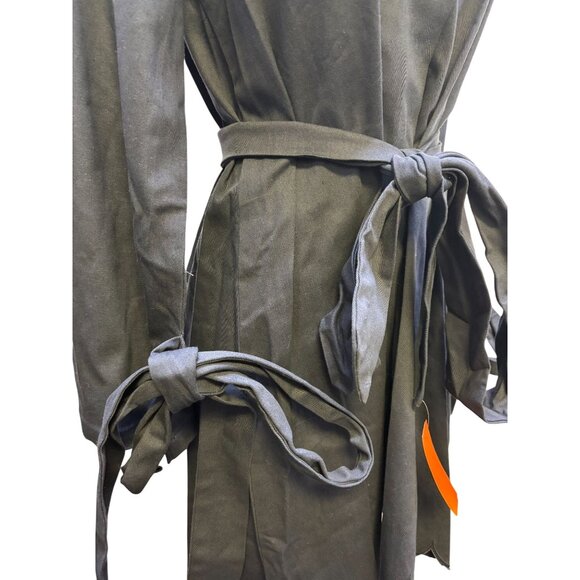 NWT Victoria Dunn Blue Scalloped Hem Dress With Belt S - Picture 6 of 8